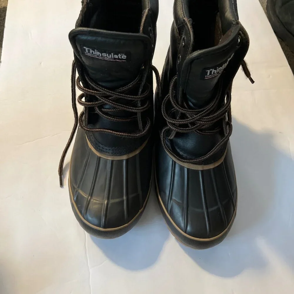 NORTHWEST TERRITORY Leather Upper Winter Snow Boots Thinsulate Men Size 7